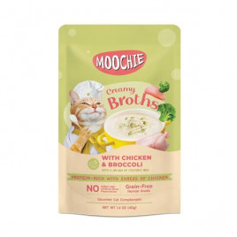Moochie 40 Gr Creamy Broths Tavuk ve Brokoli