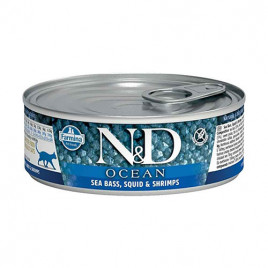 N&D Ocean 6 Adet Levrek Mürekkep Balığı Karides 80 Gr