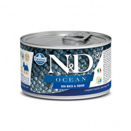 N&D Ocean Mini Levrek ve Mürekkep Balığı 140 Gr