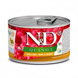 N&D Quinoa 140 gr Skın Bıldırcın ve Hindistan Cevizli 