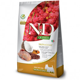 N&D Quinoa 2,5 Kg Skin & Coat Adult Mini Bıldırcın Kinoa Hindistan Cevizi ve Zerdeçal