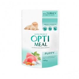 Optimeal 100 Gr Puppy With Turkey & Carrot In Sauce
