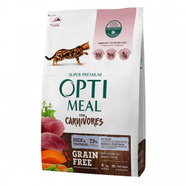 Optimeal 4 Kg For Carnivores Grain Free Ördek ve Sebze   sind düşük bağıl deri 