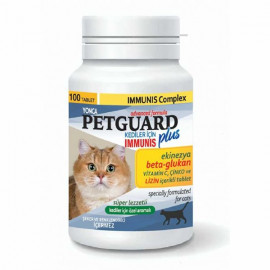 Petguard 100 Adet  Ekinezya Beta-Glukan ve Çinkolu Immunis Tableti 