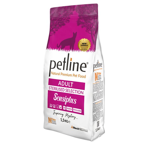 Petline 1.5 Kg Natural Sensiplus Adult Sterilised Tavuklu Kısırlaştırılmış Yetişkin