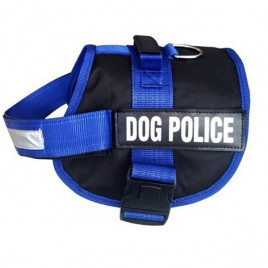 Dog Police Göğüs Tasması Küçük Mavi