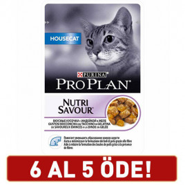 Pro Plan 6 Adet Adult Nutri Savour Housecat Turkey 85 Gr