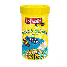 40 Gr Aqua Sarımsak ve Spirulinalı Granül Balık Yemi 100 ml