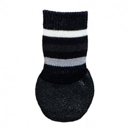 2 Adet Kaymaz Köpek Çorabı L- XL Siyah