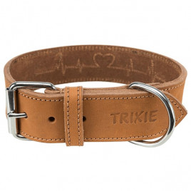 Trixie M Kalın Deri Boyun Tasması Kahverengi  40x38-47 Cm