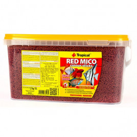 1.7 Kg Red Mico Colour Sticks Kan Kurdu İçerikli Ekstrüde Balık Yemi 5 Lt