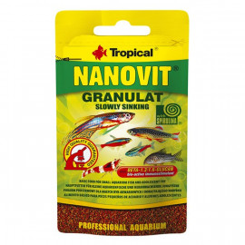 Tropical 10 Gr Nanovit Granulat Tropikal Balıkları İçin Granül Balık Yemi 