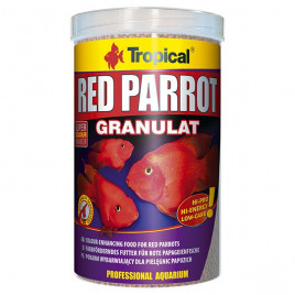 100 Gr Red Parrot Granulat Kırmızı Papağan Balıkları İçin Granül Balık Yemi 250 Ml 