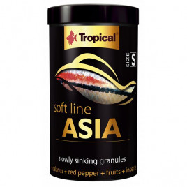 125 Gr Softline Asia S Asya Kökenli Balıklar İçin Batan Yumuşak Taneli Granül Balık Yemi 250 Ml 