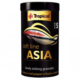 Tropical 125 Gr Softline Asia S Asya Kökenli Balıklar İçin Batan Yumuşak Taneli Granül Balık Yemi 250 Ml 