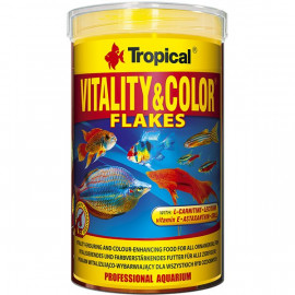 Tropical 20 Gr Vitality Color Flakes Tropikal Balıklar İçin Renklendirici Pul Balık Yemi 100 Ml 