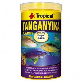 200 Gr Tanganyika Flakes Tanganyika Cichlid Balıkları İçin Pul Balık Yemi 1000 Ml 