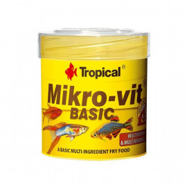 Tropical 32 Gr Mikro-Vit Basic Yavru Balıklar İçin Temel Yem Balık Yemi 50 Ml 