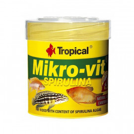 Tropical 32 Gr Mikro-Vit Spirulina Yavru Balıklar İçin Spirulina Algli Balık Yemi 50 Ml 