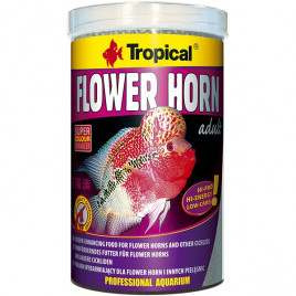 380 Gr Flower Horn Adult Çiçek Boynuzlu Ve Diğer Cichlid İçin Renklendirici Pellet Balık Yemi 1000 Ml 