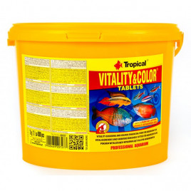 4500 Tablet Vitality Color Tablet Tropikal Balıklar İçin Renklendirici Tablet Balık Yemi 2 Kg 
