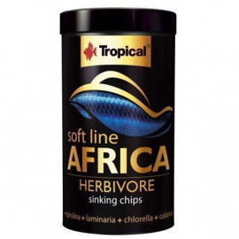 Tropical 52 Gr Softline Africa Herbivore Chips Afrika Balıkları İçin Batan Yumuşak Taneli Cips Balık Yemi 100 Ml 