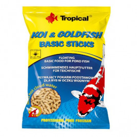 90 Gr Koi Goldfish Basic Sticks Havuz Balıkları İçin Yüzücü Temel Balık Yemi 100 Ml 