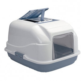 40x50x40 Cm Easy Cat Kapalı Filtreli Tuvalet Beyaz/Mavi